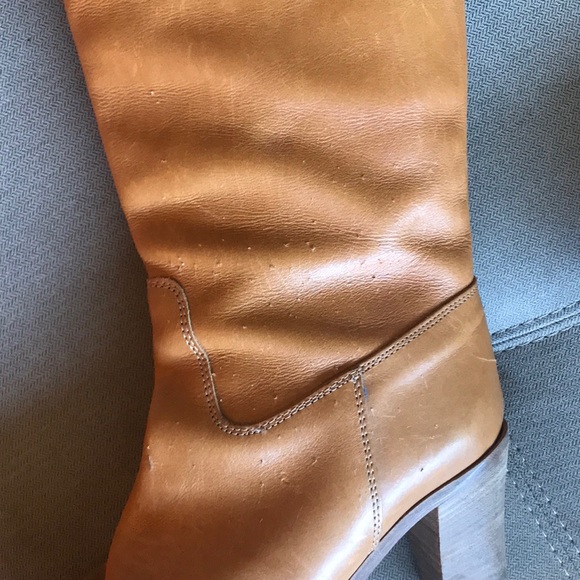 J. Crew, cognac/tan, leather, mid-calf boots - Picture 3 of 5